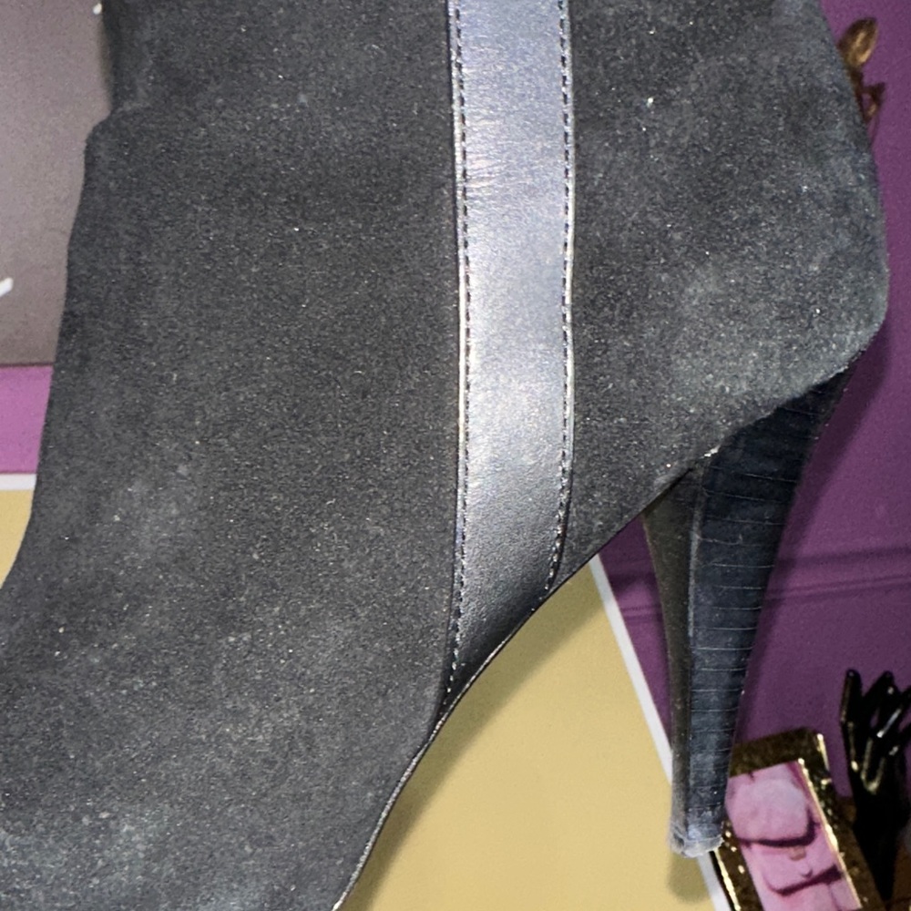 Michael Kors Black Over the Knee Boots with Buckle Detail - Picture 13 of 17